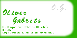 oliver gabrits business card